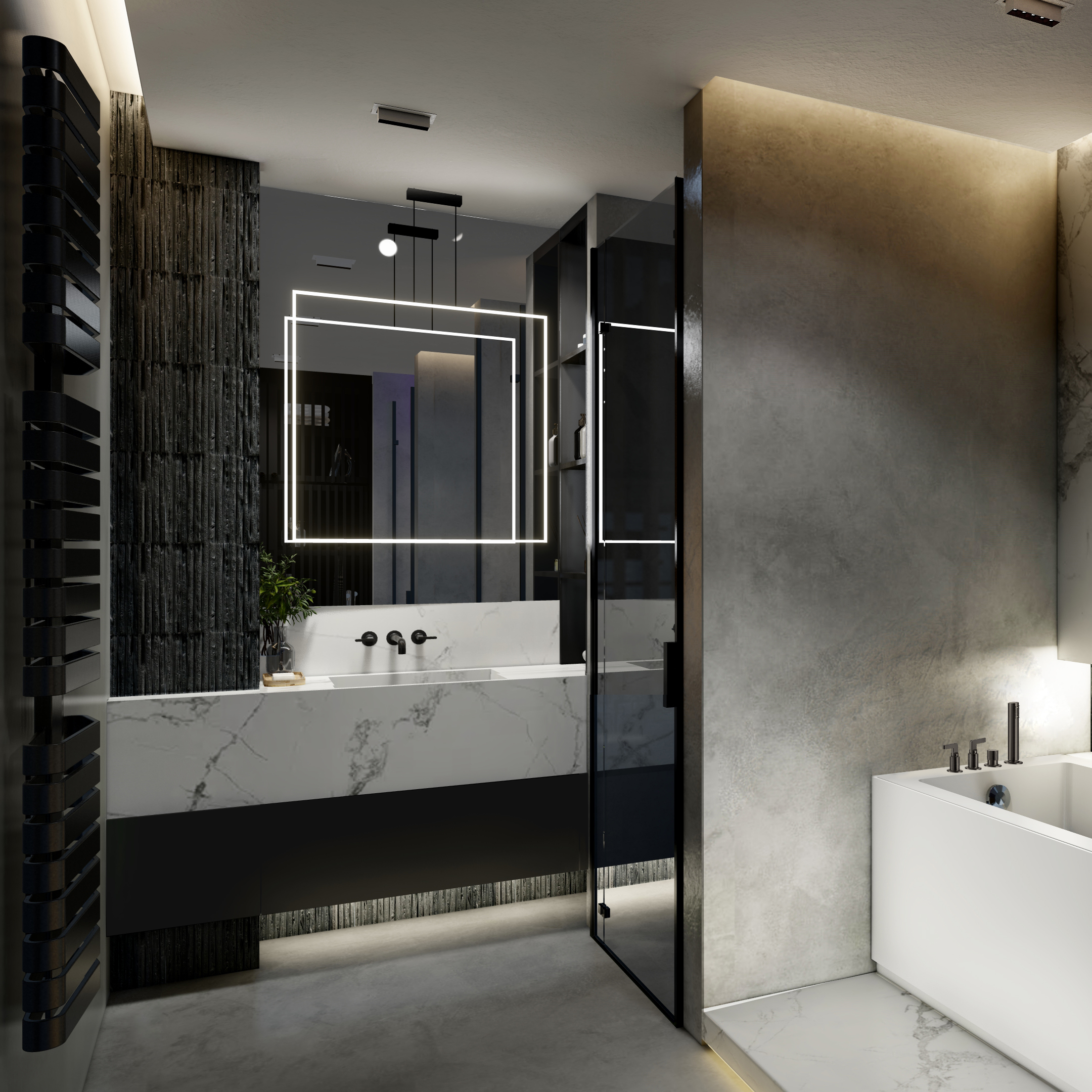 Projekt łazienki architekta wnętrz